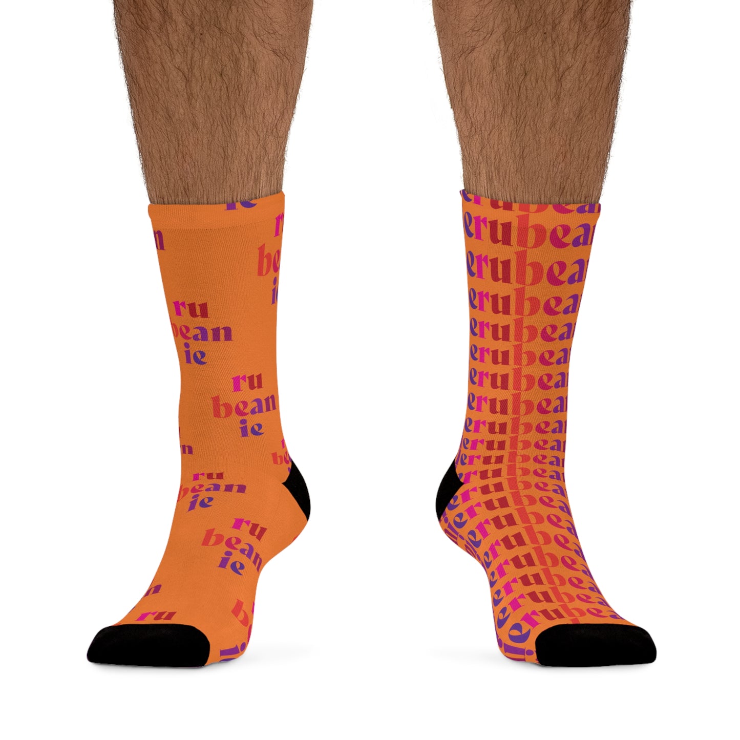 Fun and Eco-Friendly Recycled Poly Socks - 'ru bean ie' Design for Everyday Wear