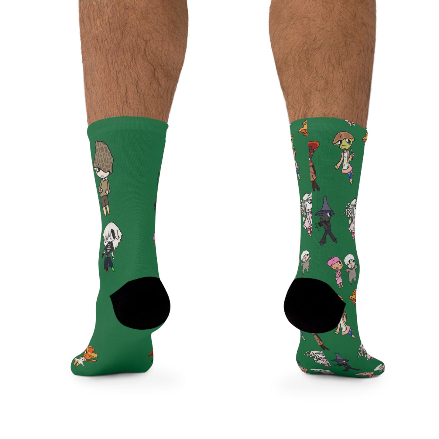Whimsical Character Socks - Eco-Friendly Recycled Poly Socks for All Occasions