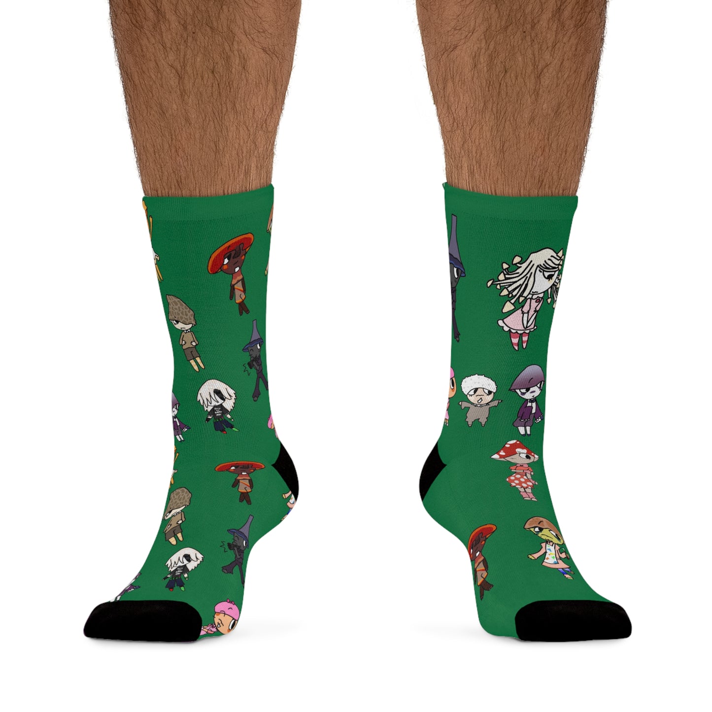 Whimsical Character Socks - Eco-Friendly Recycled Poly Socks for All Occasions